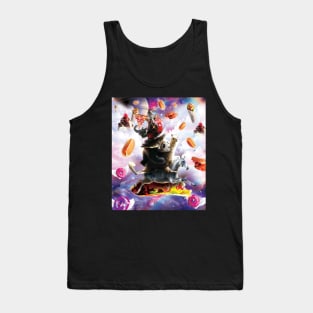 Cat & Pizza Taco Burrito Hotdog Bacon Doughnut Tank Top